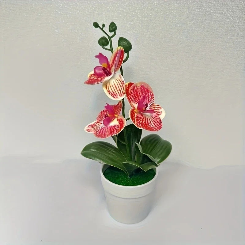 Artificial orchid, home/office decoration - display of living room dining table, entrance flower decoration, not easy to fade