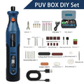 Cordless Rotary Tool Kit Mini, 7.4V 12 - Speed Power USB Rechargeable, for DIY Crafts, Wood Carving - View 7 | SAMAG