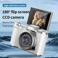 Punctual- 4K Digital Camera 48MP Autofocus Photography Camera 2.8inch Video Camcorder Cam Retro CCD Camera for Kids Students B