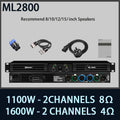 FUHAM KS2500 Digital Power Amplifier 2/4 Channel 8 Ohm 1200W Audio Amplifier Digital Amplifier Audio DJ Stage Performance