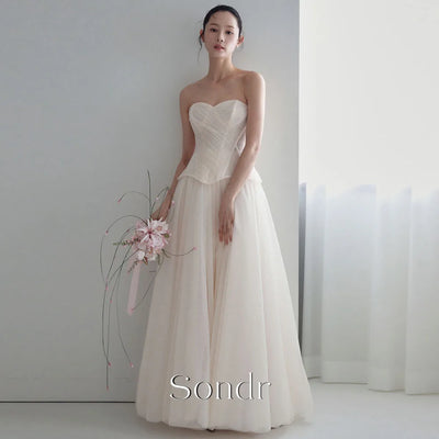 Sondr Customized Shiny Tulle Korean Evening Dresses | SAMAG