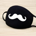 Black Face Mask Unisex Winter Warm Thickening Half Face Mouth Mask Cotton Cartoon Pattern Anti-Dust Anti- Respirator Kpop Mask