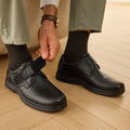 Fittington Extra Wide Toe Men's Dress Shoes Comfort Causal formal Business Wedding Shoes for Men Easy to Wear Arch Support