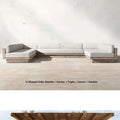 Japanese Style Waterproof and Sunscreen Garden Sofa, Minimalist Designer, Modern Garden Sofa, Artistic Outdoor Furniture, Divano