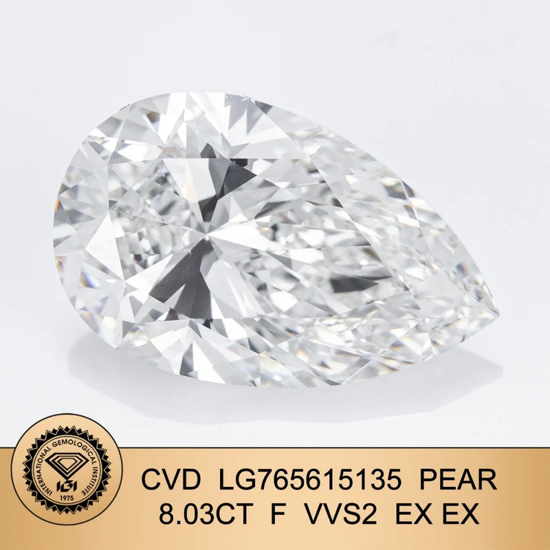 Limited-time 50% off on Large With IGI Certificate 7ct 8ct 9ct 10ct 20ct 30ct Big Lab Grown Diamonds CVD Laboratory Diamond