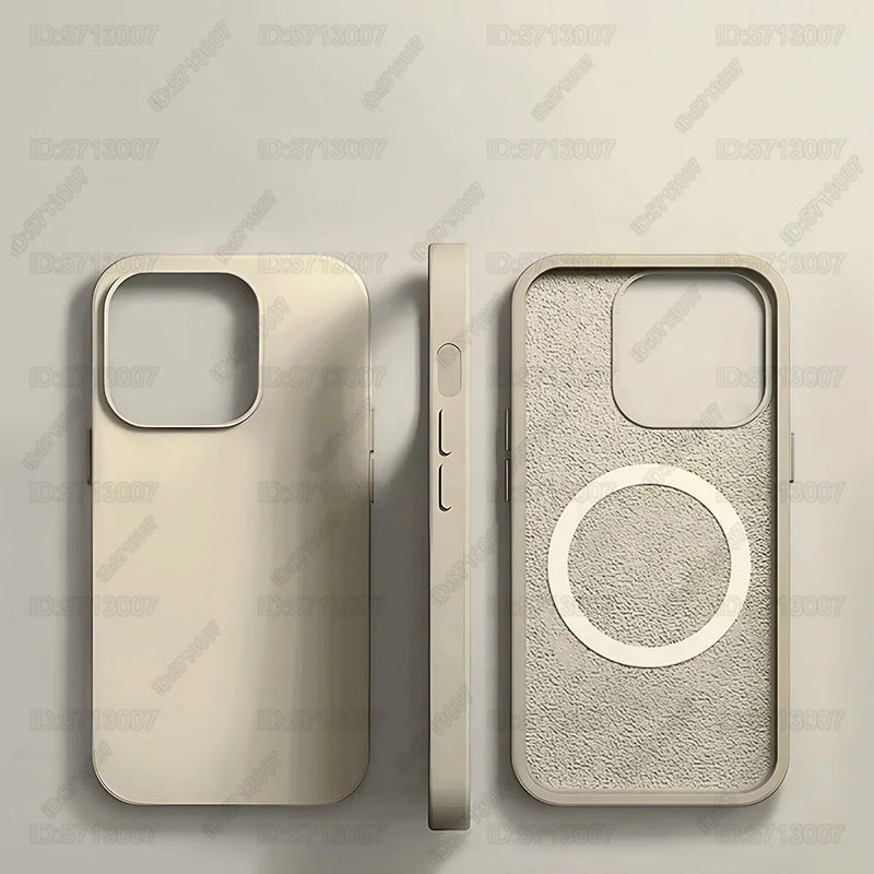 Magnetic Original Liquid Silicone Shockproof Case For iPhone 16 15 14 13 12 11 Pro Max 16 Plus For Magsafe Wireless Charge Cover