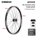TANKE MTB Wheelset 26 inch Disc Brake MTB single-speed DJ AM Enduro DH Wheelset Hub MTX33/39 aluminum alloy Mountain wheel set