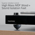 RT85 Turntable with Ortofon Cartridge, Acrylic Platter, Speed Control, and Vibration Isolation - High Fidelity Vinyl Rec