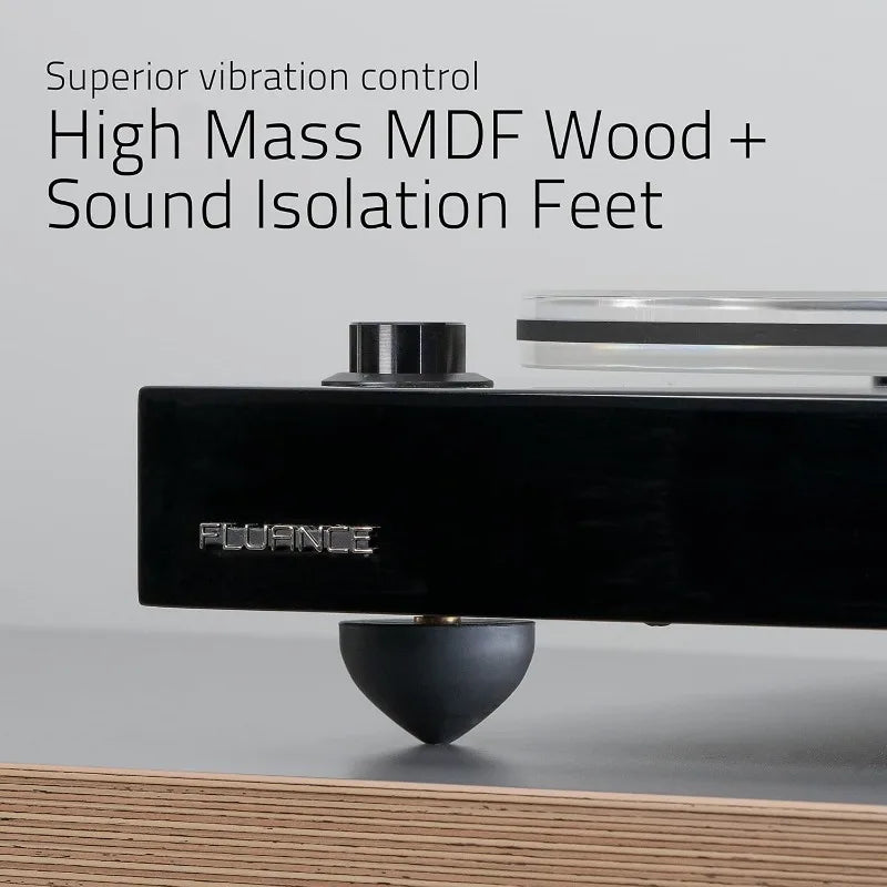 RT85 Turntable with Ortofon Cartridge, Acrylic Platter, Speed Control, and Vibration Isolation - High Fidelity Vinyl Rec