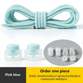 Spring Lock Shoelaces No Tie Shoe Laces Sneakers Round Elastic Shoelace Kid Adult Quick Without Ties Shoestrings Rubber Bands