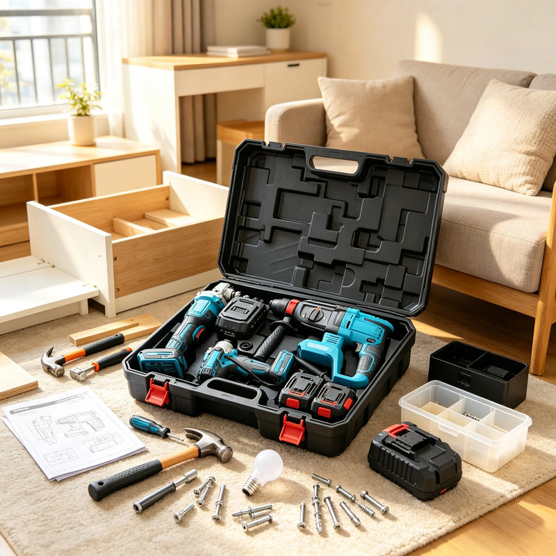 Limited - Time Discount Lithium Battery Tool Large Set Electric Hammer Angle Grinder, Wrench, Circular Saw - View 6 | SAMAG