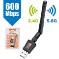 360 Portable 600Mbps Dual Band 5GHz Wireless Network Card Lan USB PC WiFi Adapter Antenna 802.11AC | SAMAG