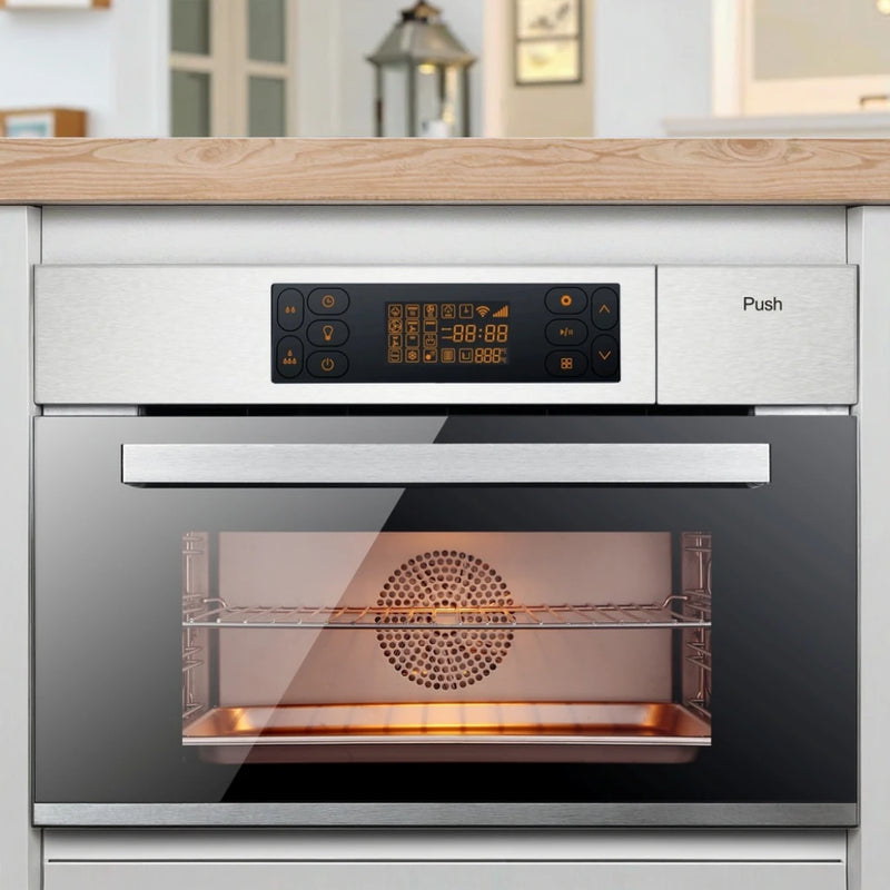 Professional 5 in 1 Built-in Oven Microwave Steam Grill and Air Fryer