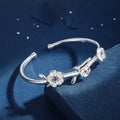 VENTFILLE 925 Sterling Silver Thai Silver Bracelet for Women Vintage Geometric Heart Love Lucky Punk Jewelry 2023 New Dropship