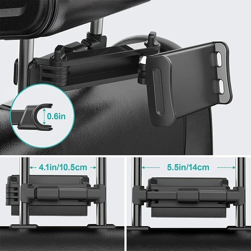 360 Rotation Universal Car Back Seat Headrest Mount Holder For iPad Air 1 2 4-11 Inch Mini Tablet PC Auto Car Phone Holder Stand