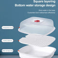 New Microwave Steamer with Circular Square Single Double and Triple Layers  Perfect for Kitchen Use