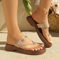 Slippers for Women's Clip Toe Shoes Casual Woman Sandals Walking Comfort Flip Flops Dress Fashion