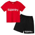 Kids Summer Casual Letter Print Breathable Tees+Short | SAMAG