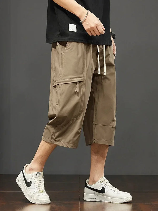 Cargo Shorts Men Working Cropped Pants Summer New Thin Casual Loose Sports Shorts Bermudas Fashion Casual Man Shorts