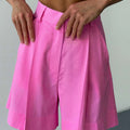 Wolfeel Women's High Waisted Shorts with European - View 2 | SAMAG