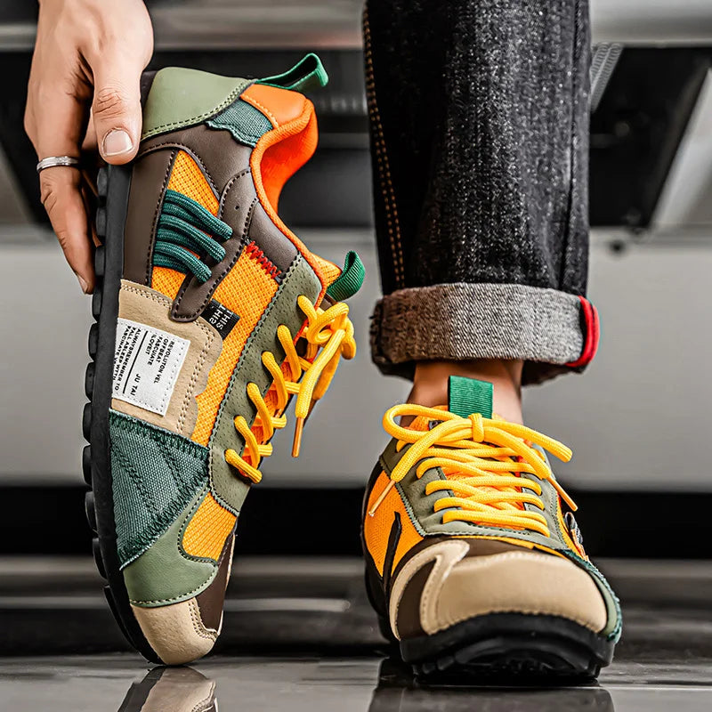 Men's Breathable Casual Sneakers Luxury Trainer Fashion Loafers Comfortable Running Shoes for Male