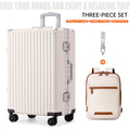 Trolley Luggage 20 24 26 28" Aluminum Frame Rolling Luggage Case USB Travel Suitcase on Wheels Combination Lock Carry on Luggage