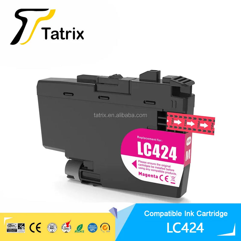 Tatrix Premium LC424 LC424BK LC424C LC424M LC424Y Color Compatible Printer Ink Cartridge for Brother DCP-J1200DW