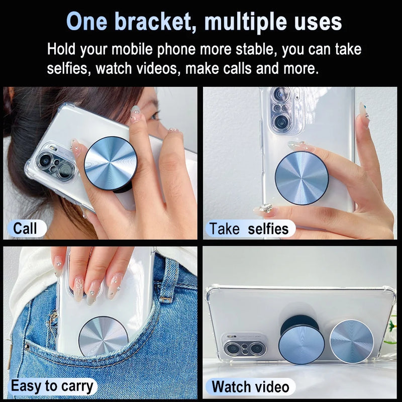 Popped Phone Holder Ring Holder Sockets Expandable and Folding Mobile Phone Grip Stand for iPhone Tablet Cell Phone Accessory