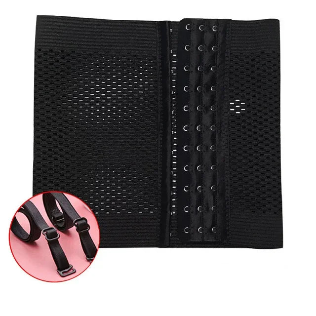 Women's Shapewear Bra FTM Lesbian Front Buckle Breathable Corset Top Summer Thin Chest Binder Vest Underwear Top Shaper
