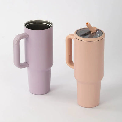 40oz Stainless Steel Thermos Cup with Straw Portable Car | SAMAG