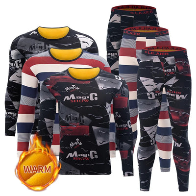 2-piece plus size men's velvet underwear suit comfortable | SAMAG