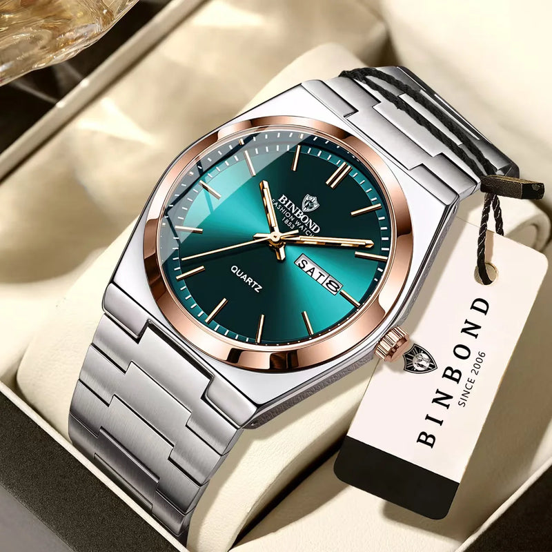 Ultra Thin Fashion Quartz Watch Men Women Minimalist Style Waterproof Luminous Wristwatch Comfortable Strap Daily Office Gift