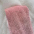 Mule Slippers Mink Fur Slides Comwarm Fashion Women Clogs Cork Insole Fur Slippers with Arch Support Outdoor Slides Home Shoes