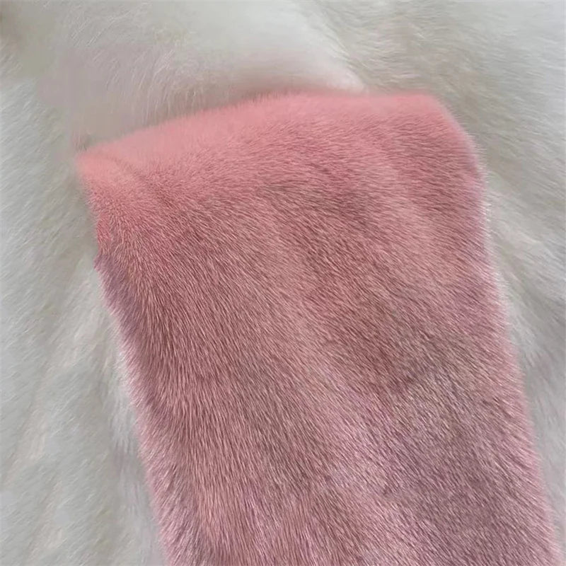 Mule Slippers Mink Fur Slides Comwarm Fashion Women Clogs Cork Insole Fur Slippers with Arch Support Outdoor Slides Home Shoes