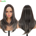 210g/pcs 180% Density Lace Wig 6-24-613 Color Middle Part Glueless Lace Wigs 24 Inch Ombre Blonde Synthetic Hair Daily Use Wigs