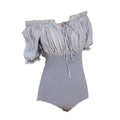 New Korean Style Solid Ruffled One-piece Swimsuit Sexy | SAMAG