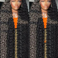 300% Density 40 46Inches Deep Wave Frontal Wig 13x4 13x6 HD Curly Lace Frontal Human Hair Wig Peruvian 7x5 Wear Go Glueless Wig