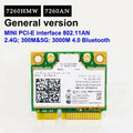 1Pcs AC 7260HMW Mini PCI - E Wireless Card, Dual Band 2.4G+5G WiFi Bluetooth 4.0 802.11a/b/g/n Network Adapter | SAMAG