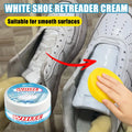 White Shoe Polish Cream Sneaker Cleaner and Shine Restorer for White Sports Shoes Leather and Canvas