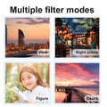 4K HD Digital Camera 16X Digital Zoom Compact CCD Camera Portable Vintage Vlog Camera for Students Travel 2.4 Inch IPS Screen