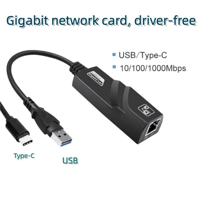 USB 3.0 wired network card to RJ45 Type - C to LAN Ethernet adapter for PC Laptop MacBook Windows - Visuel 6 | SAMAG