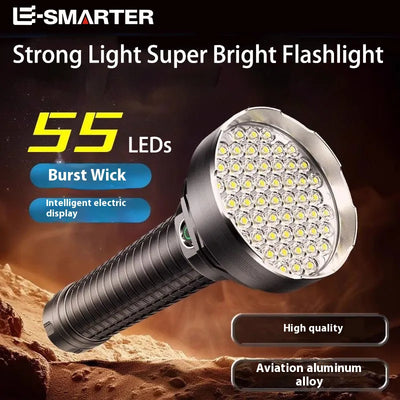 High Power Long Range LED Flashlight Lantern Built - in | SAMAG