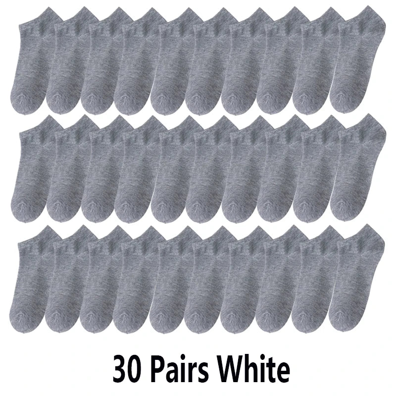 10/20/30 Pairs Unisex Comfort-Fit Ankle Socks Men Women | SAMAG