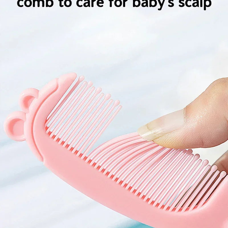 Baby Comb Hair Removal Brush Newborn Boys and Girls Baby Shampoo Soft Brush Suitable for 0-3 Years Old Babies