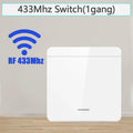 Tuya WiFi Smart Switch 433Mhz Relay Receiver Wireless 1/2/3 Gang 86 Wall Panel Switch APP Control Works with Alexa Google Home