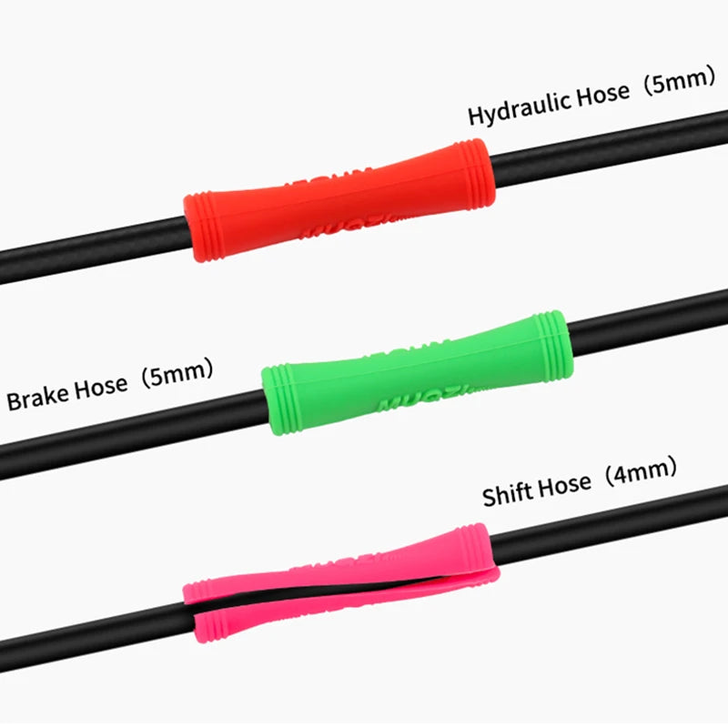 MUQZI 4/8pcs Bicycle Cable Protector Brake Shift Line Frame Protect Sleeve MTB Road Fixed Gear Bike Universal