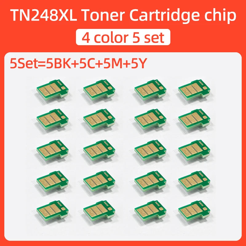 EUR TN248XL TN248 Toner Cartridge Chip Compatible For Brother DCP L3515CDW L3520CDW L3520 L3555CDW 3560 3740 3760 8340 8390 3720