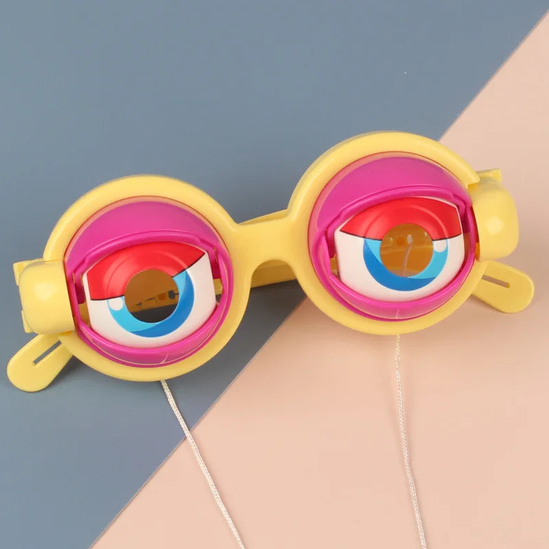 Funny Prank Glasses For Adult Kids Crazy Blink Eyewear Big Frog Eye Plastic Toy Accessories Halloween Props Christmas Gifts
