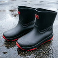 Men's Workwear Style Rain Boots High-Quality for Outdoor Work Commuting Fishing Kitchen Use