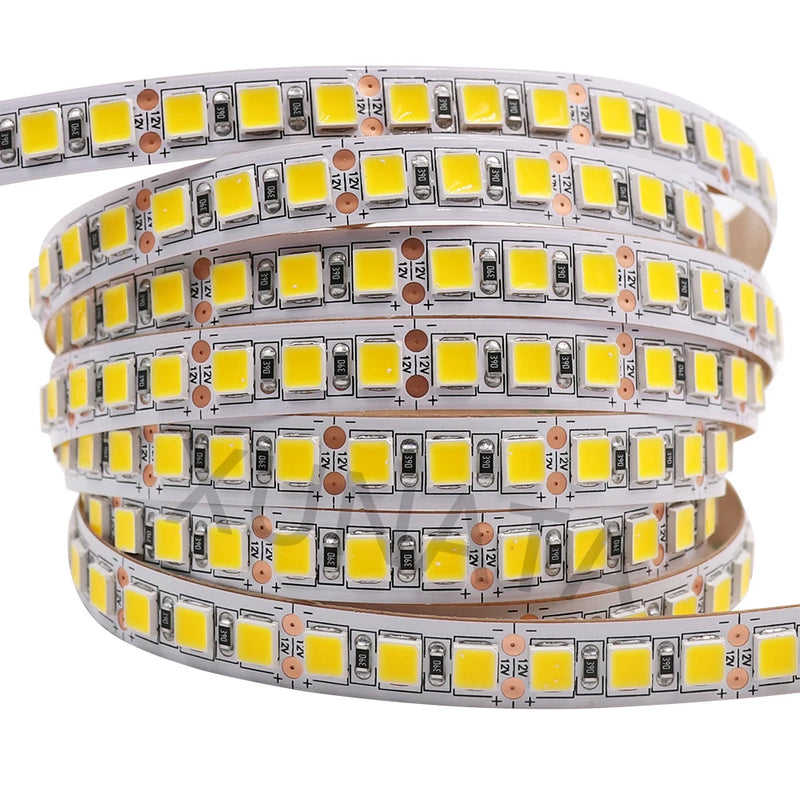 LED Strip Light 12V 24V 2835 5050 5054 5M RGB White Pink Red Blue Flexible LED Tape Ribblon 120LED 60LED 480LED Waterproof Decor